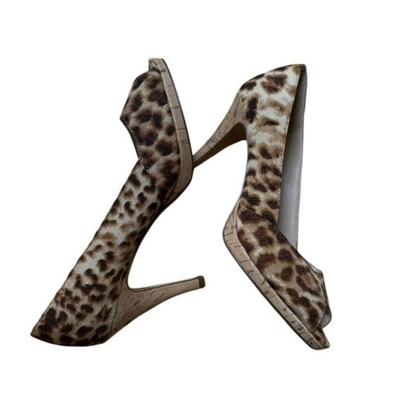Sam & Libby Cheetah Print Heels Size 7.5 - Picture 2 of 7